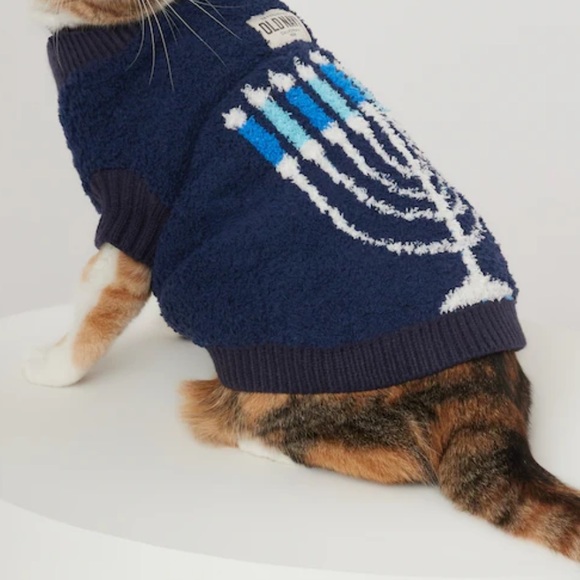 NWT DOG Printed Sweater - Hanukkah - large - Picture 1 of 2